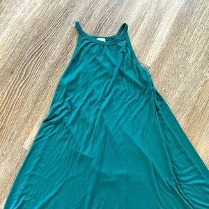 Emerald Green Tank Dress- Size M